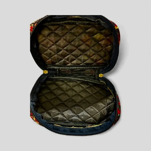 Floral Quilted Cosmetic Bag and Coin Pouch Set - Picture 8 of 8